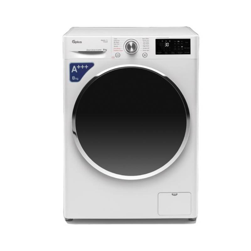 ماشین لباسشویی 8 کیلویی اتوماتیک جی پلاس مدل GWM-M880W رنگ سفید