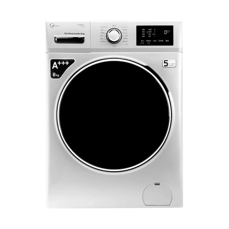 ماشین لباسشویی 8 کیلوگرم جی پلاس مدل GWM-M8220W