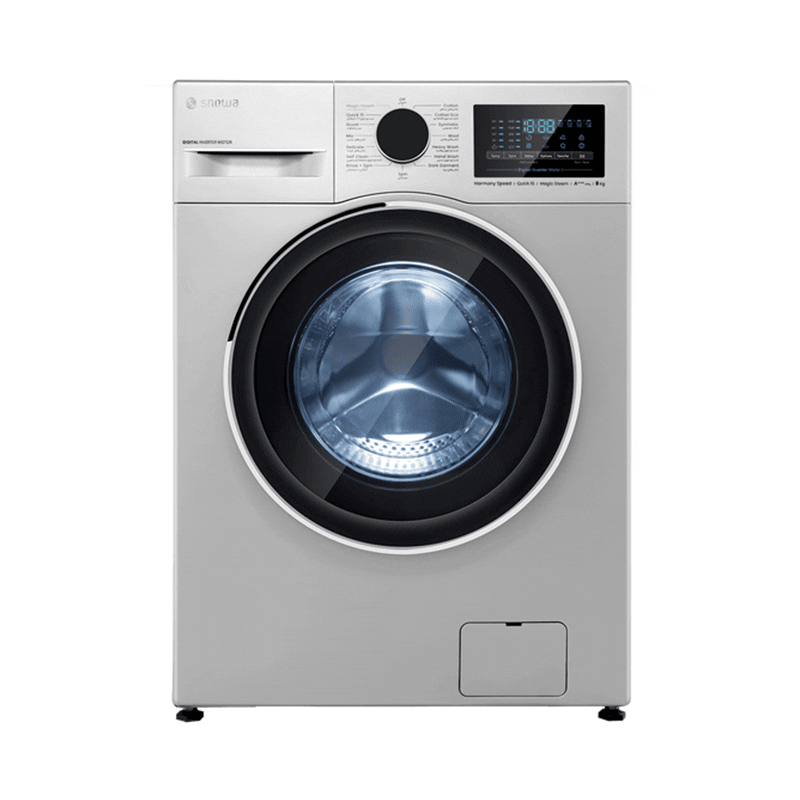 ماشین لباسشویی اسنوا مدل SWM-B80S ظرفیت 8 کیلوگرم