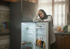 آموزش رفع مشکل گرفتگی لوله ناودان یخچال